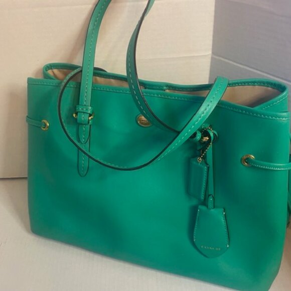 PEYTON SAFFIANO LEATHER DRAWSTRING CARRYALL (COACH F29362) - Picture 1 of 9